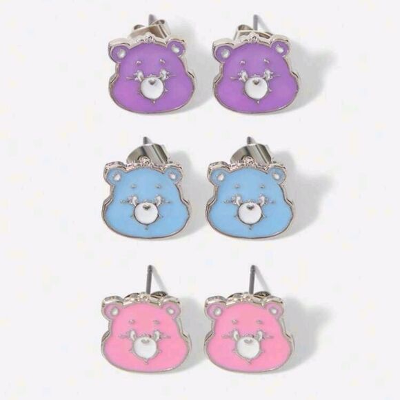 Care Bear Enameled Licensed Character Stud Earrings - Picture 7 of 7